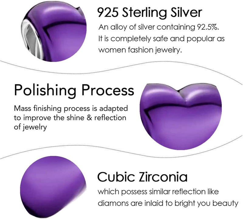 DATOUQI Queen Happy Birthday Hot Air Balloon Family Puppy Charm 925 Sterling Silver Charms for Bracelets and Necklaces Mother's Day Charms for Women - Image 5